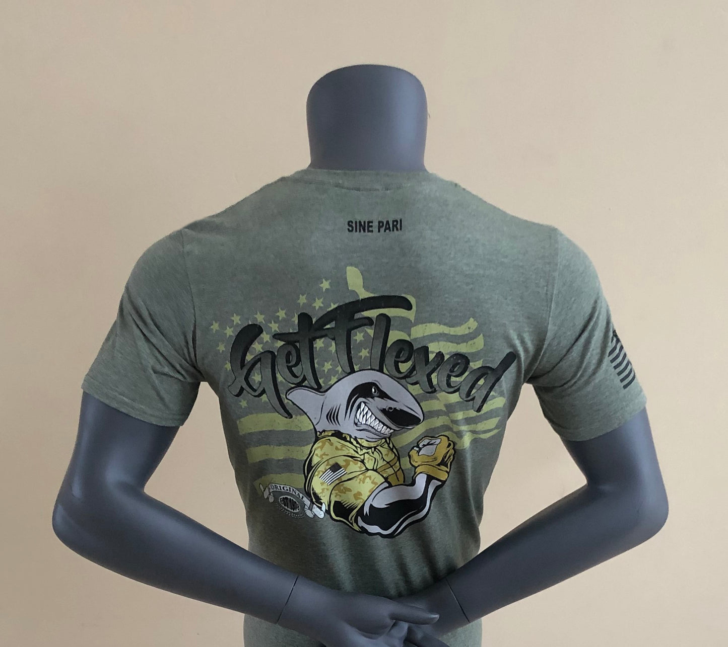 Flex Army Heather Green Tee