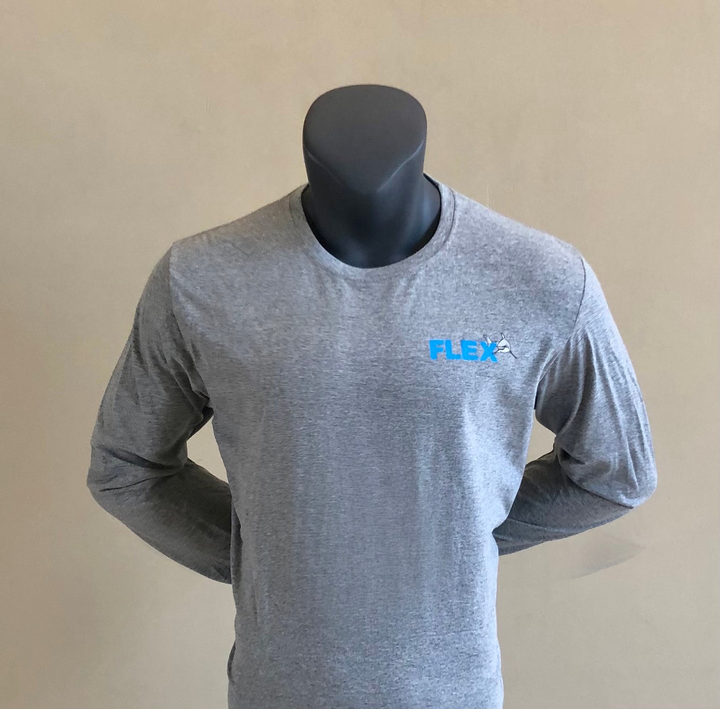 Vintage Squat Long Sleeve Gray Tee