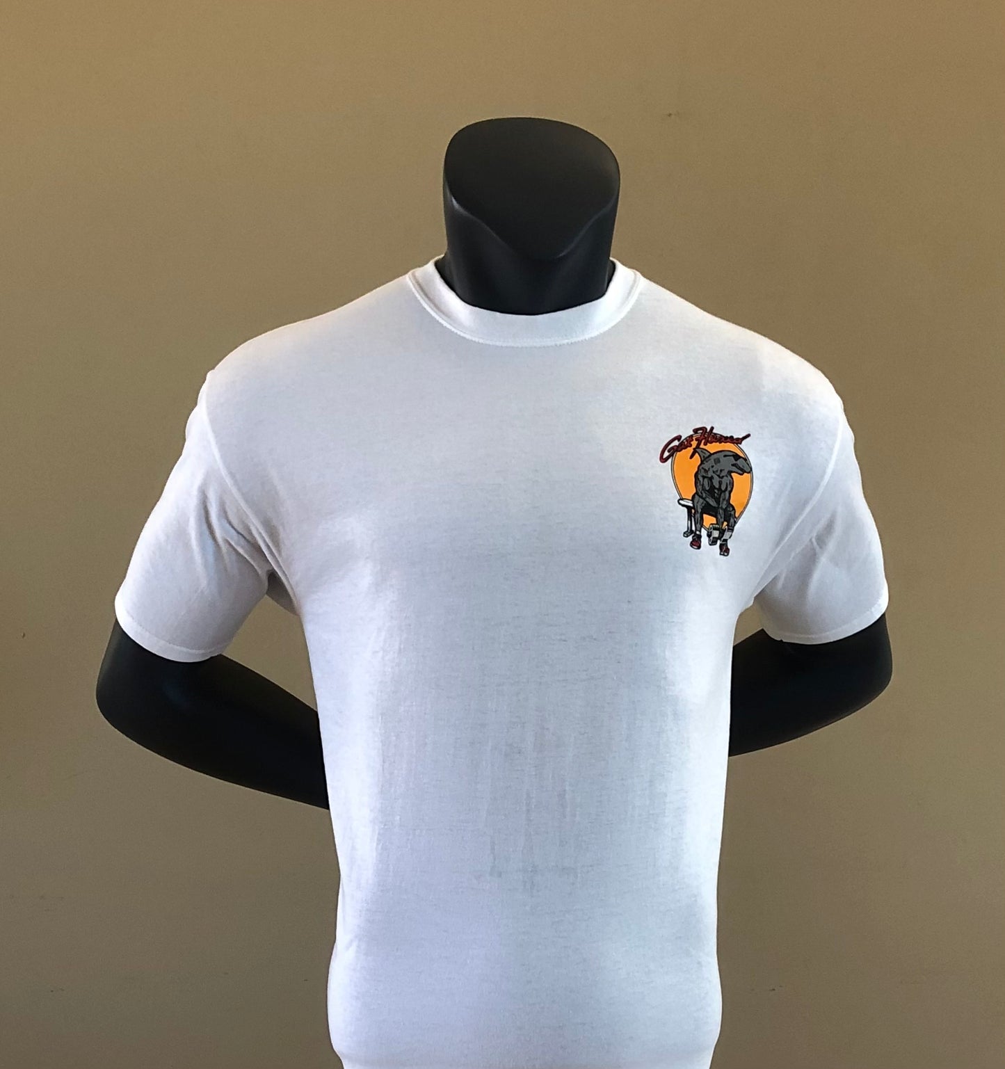 Vintage Biceps Curl Patriot White Tee