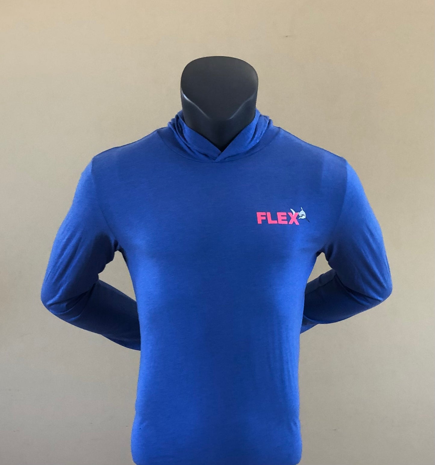 Vintage Biceps Curl Soft Style Blue Hoodie