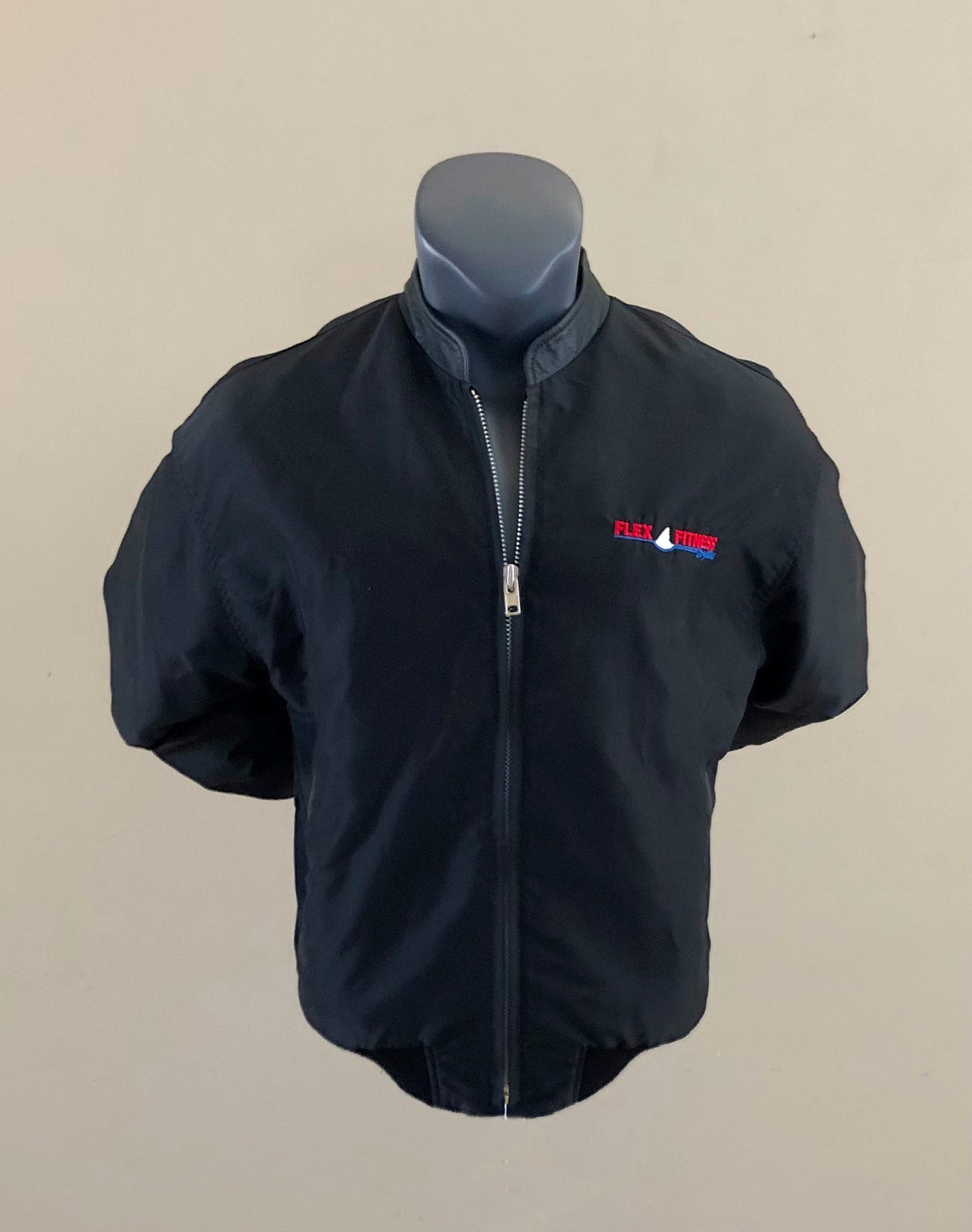 Vintage Biceps Curl Patriot Embroidered Zip Up Jacket