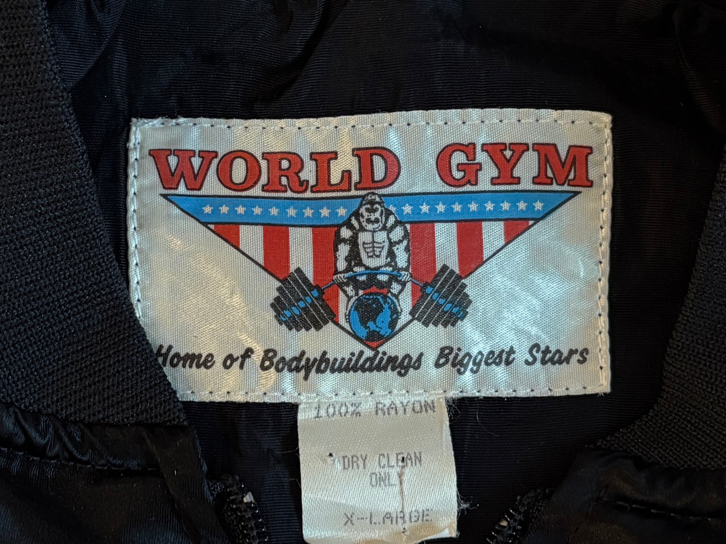 Vintage World Gym Bomber Jacket