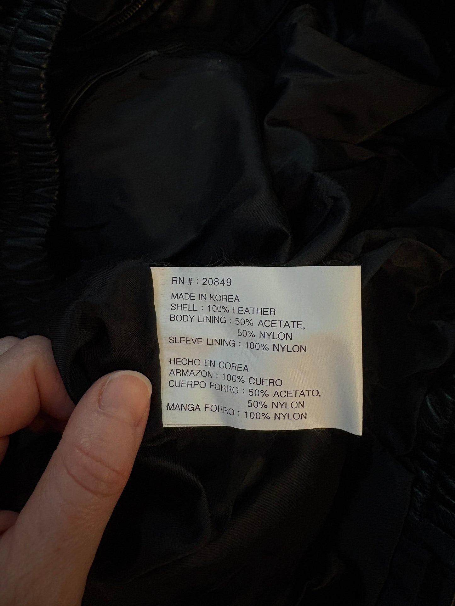Vintage Planet Hollywood Black Zip-Up Leather Jacket Size Large