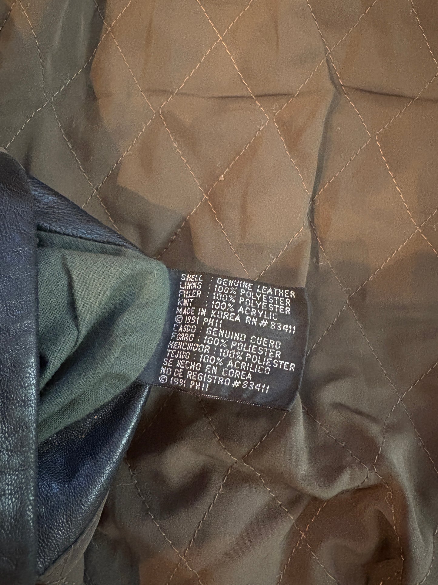 Vintage Planet Hollywood Beverly Hills Reversible Zip-Up Leather Jacket