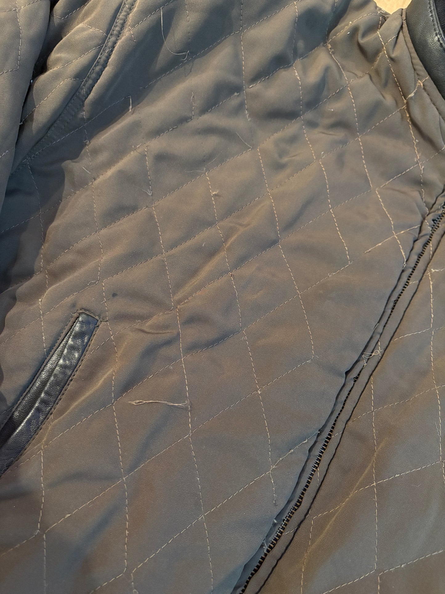 Vintage Planet Hollywood Beverly Hills Reversible Zip-Up Leather Jacket
