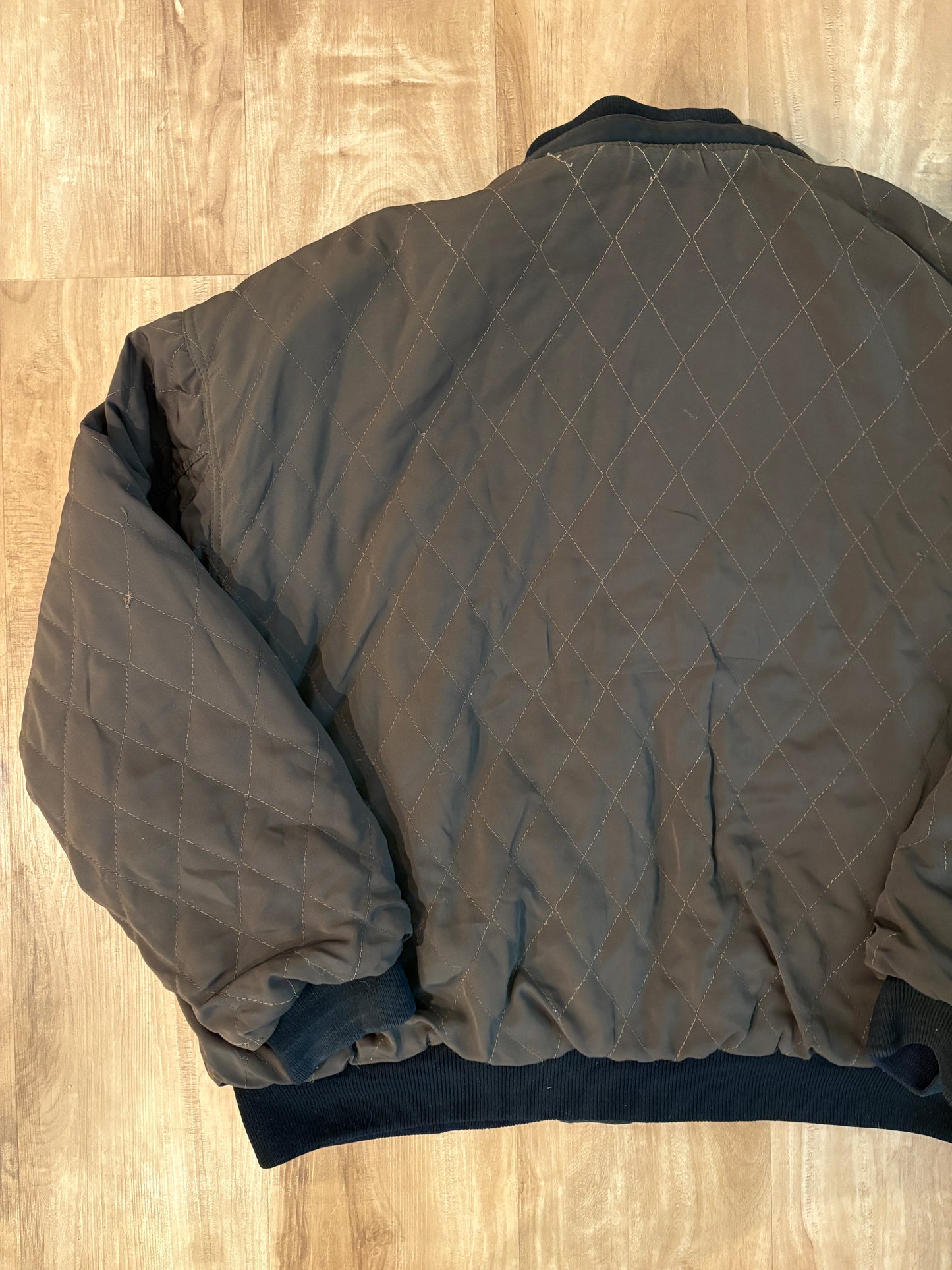 Vintage Planet Hollywood Beverly Hills Reversible Zip-Up Leather Jacket