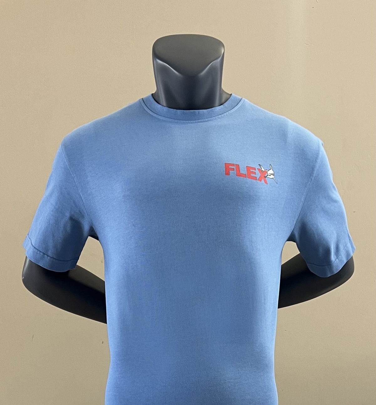 Hamtractor Organic Cotton Relaxed Tee in Sky Blue