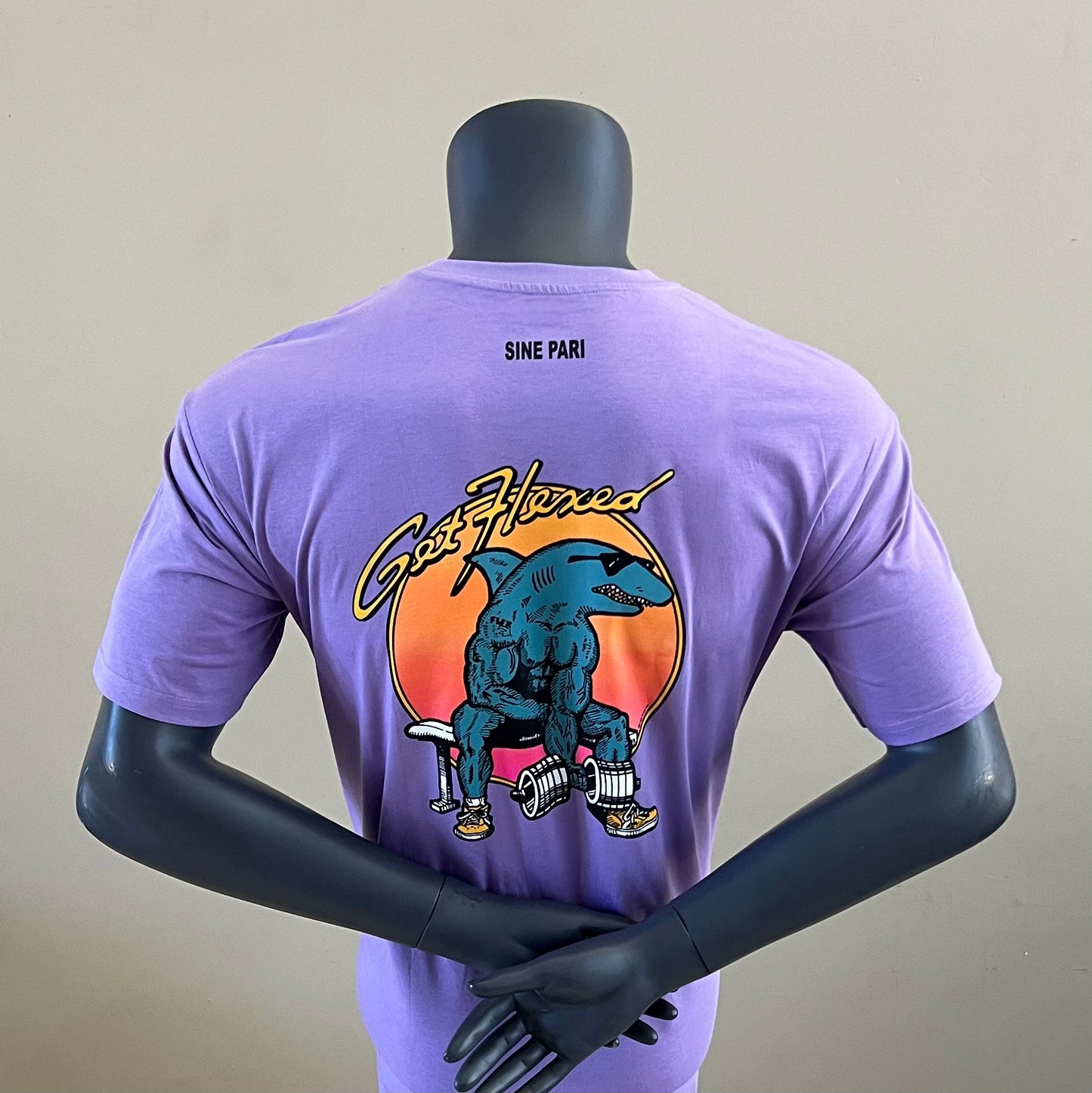 Vintage Biceps Curl Special Ed. Blue Shark Tee in Cosmos
