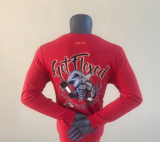 Forged Long Sleeve Red Tee
