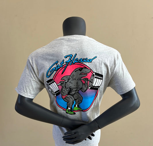 Vintage Squat Tee in Heather Grey