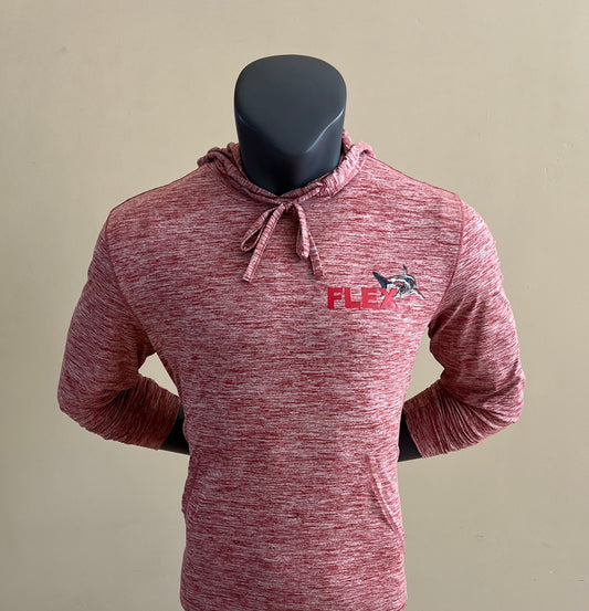 Vintage Curl Soft Style Heather Red Hoodie