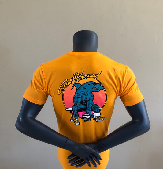 Vintage Biceps Curl Gold Tee