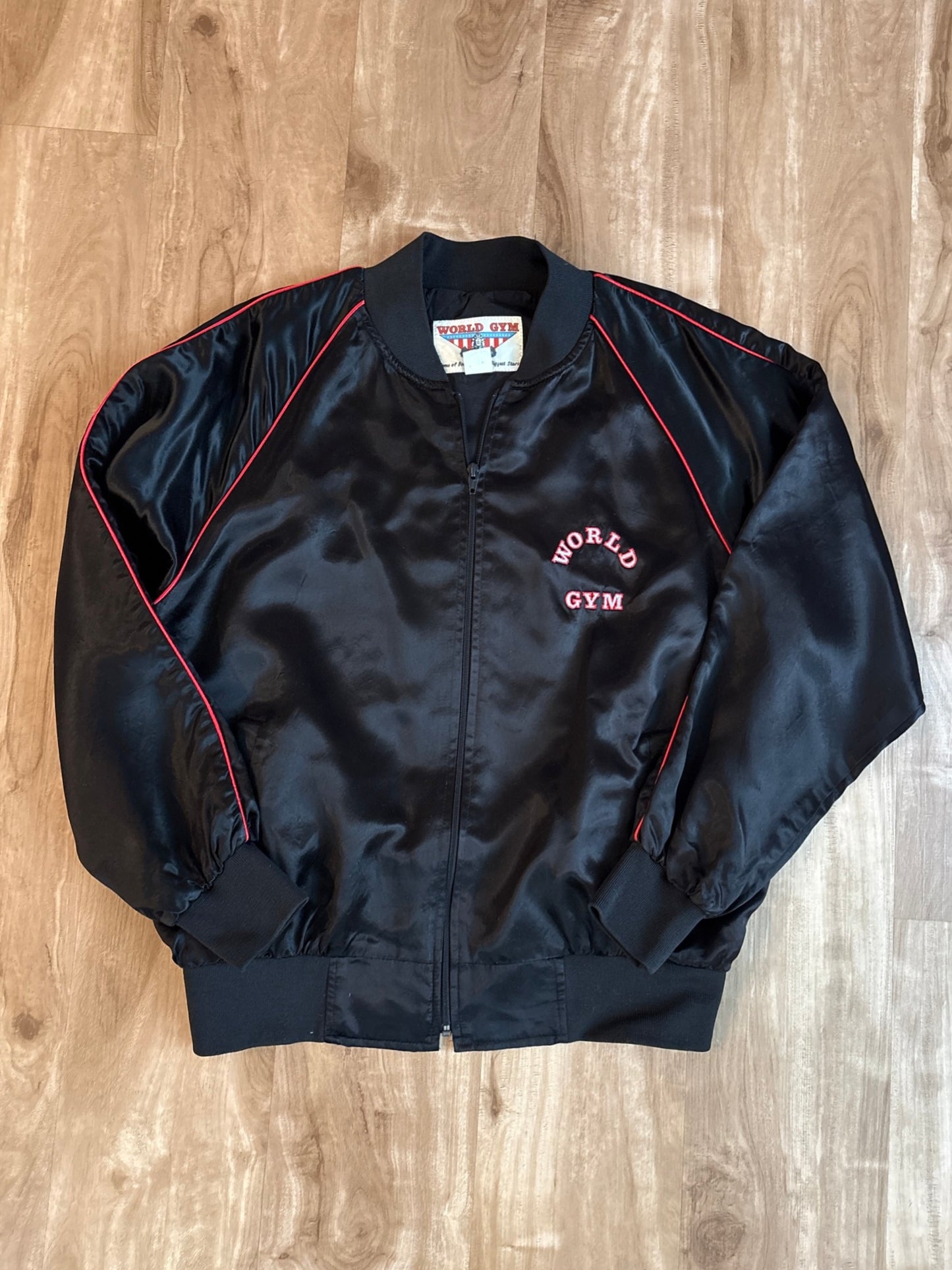 Vintage World Gym Bomber Jacket