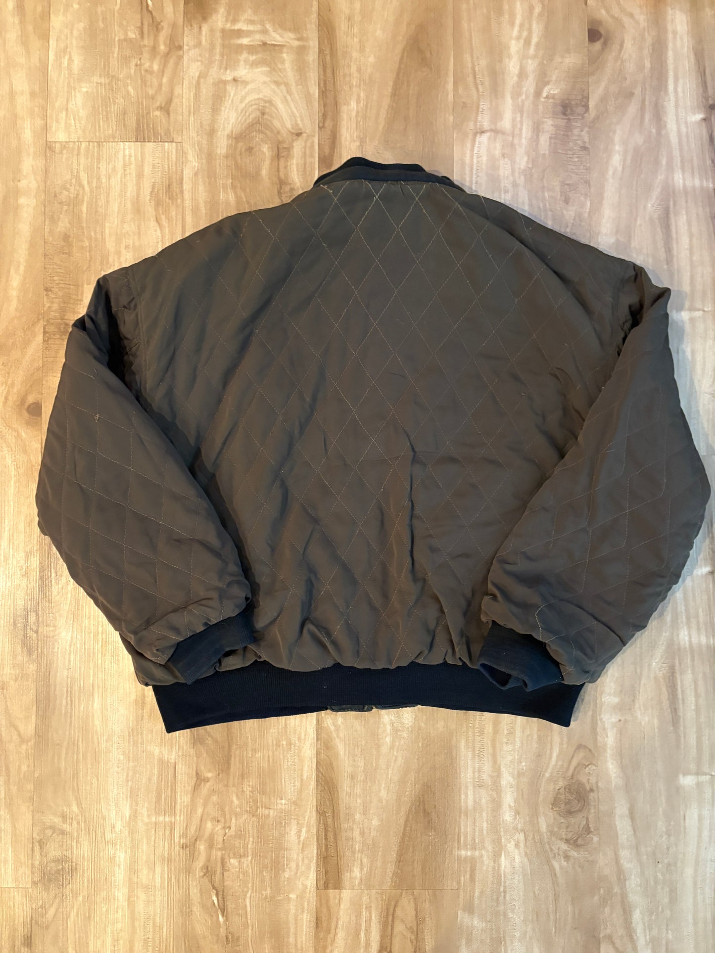 Vintage Planet Hollywood Beverly Hills Reversible Zip-Up Leather Jacket
