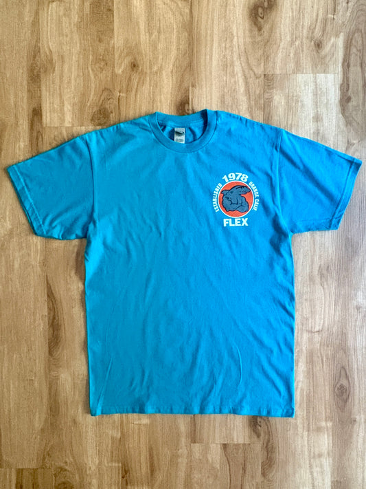 Limited Edition 1978 FLEX Collector’s Tee in Aqua