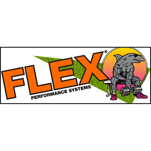 FlexFitness Gym Banner – 1993 Classic Edition Featuring the Iconic Curl Shark