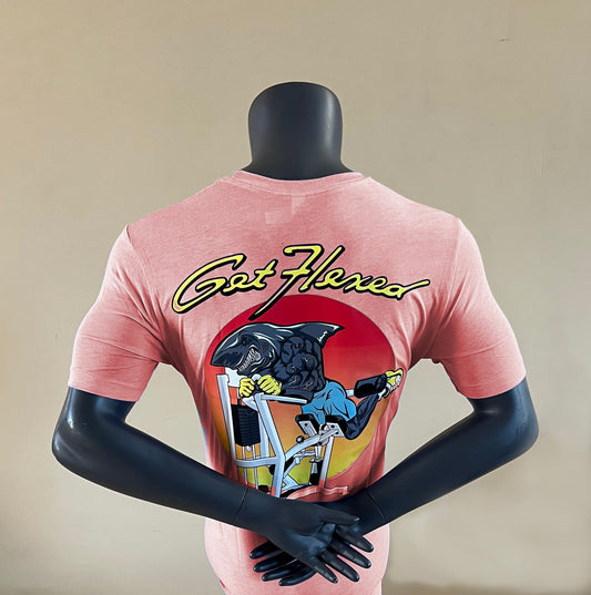 Hamflexor Tee in Salmon